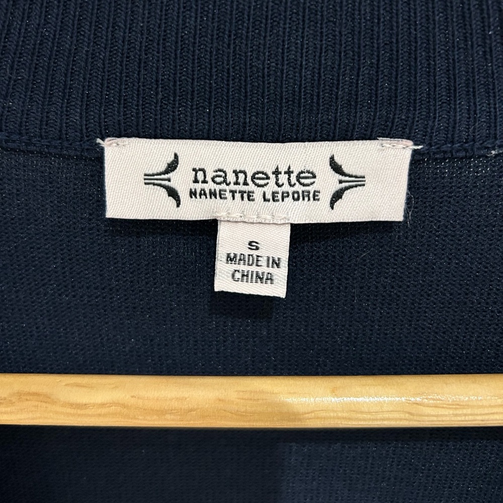 Nanette Lepore Women's Cardigan Sweater Navy Blue
White Pearl Buttons Size Small - Picture 2 of 10